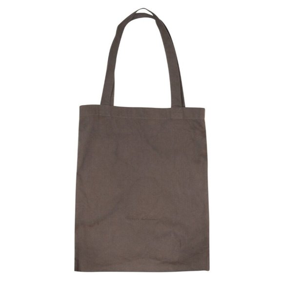 Rick Owens Mainline Grey Dark Dust Brown Logo Purse Tote Travel Bag 14.75 x 18.5